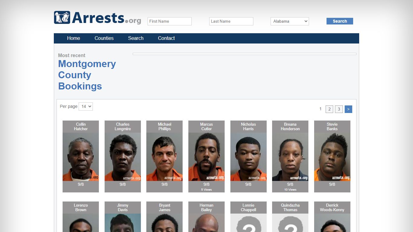 Montgomery County Arrests and Inmate Search
